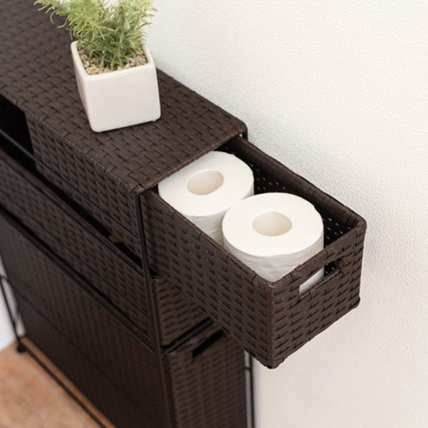 トイレ収納トイレットペーパー20個収納スリムトイレ収納棚ワゴン