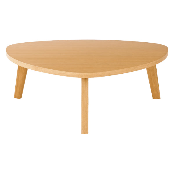 センターテーブル幅110cmアルテ三角テーブル木製天然木ローテーブル三角形つくえ