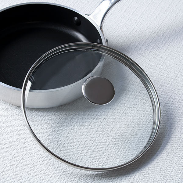 ガラス蓋18cmハムエッグパン用中尾アルミ