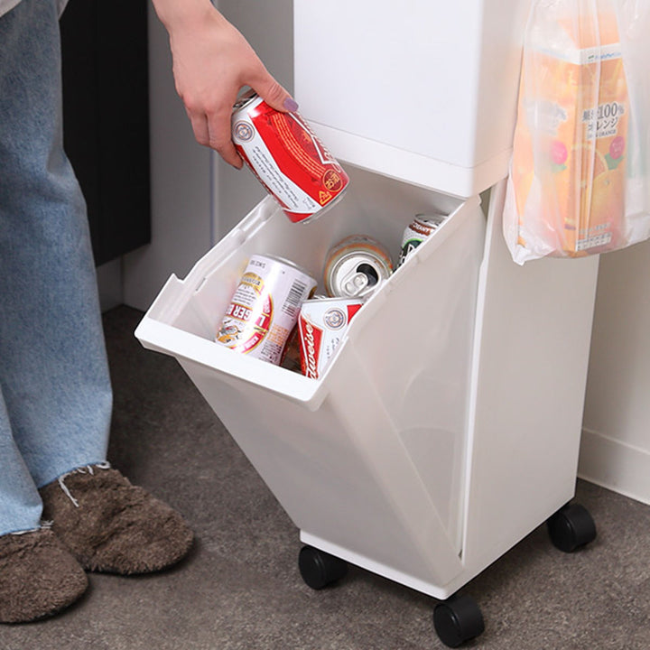 ゴミ箱分別36L2段ユニード多分別スリムペール4分別