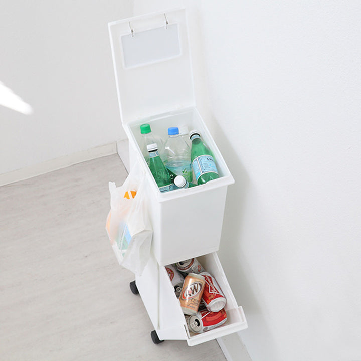 ゴミ箱分別36L2段ユニード多分別スリムペール4分別