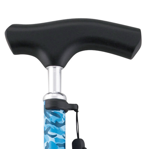 杖伸縮女性男性軽量おしゃれプレゼントカモフラステッキ迷彩柄