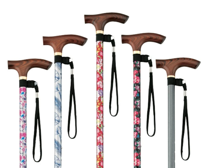 杖伸縮スマイルステッキ軽量女性男性