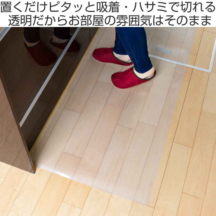 キッチンマット拭ける60×180cmクリア