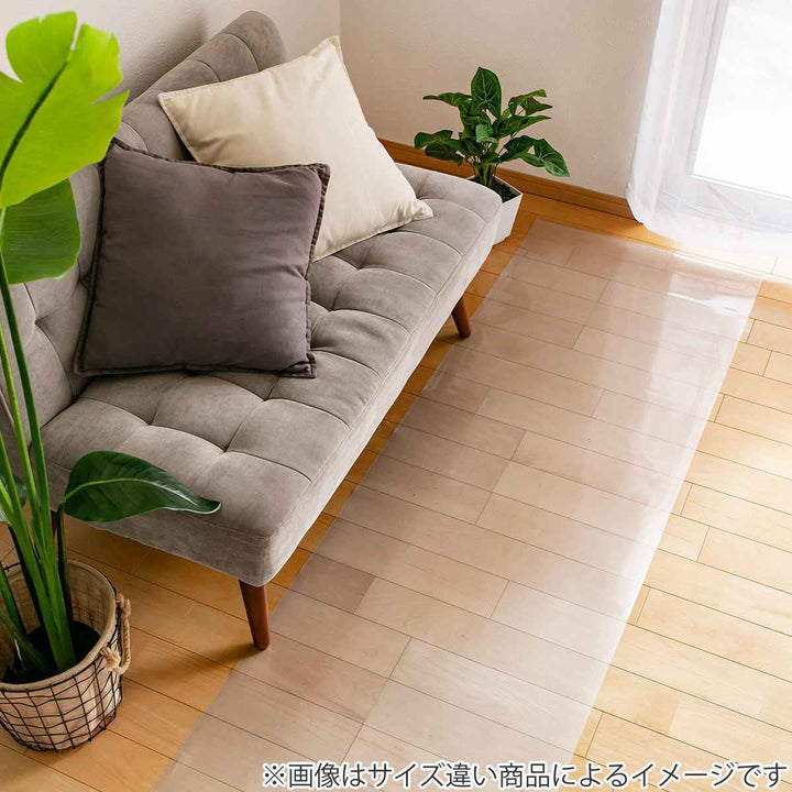 キッチンマット拭ける60×180cmクリア