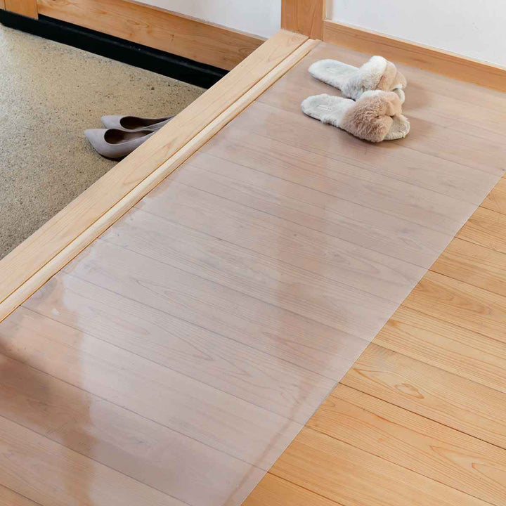 キッチンマット拭ける60×180cmクリア