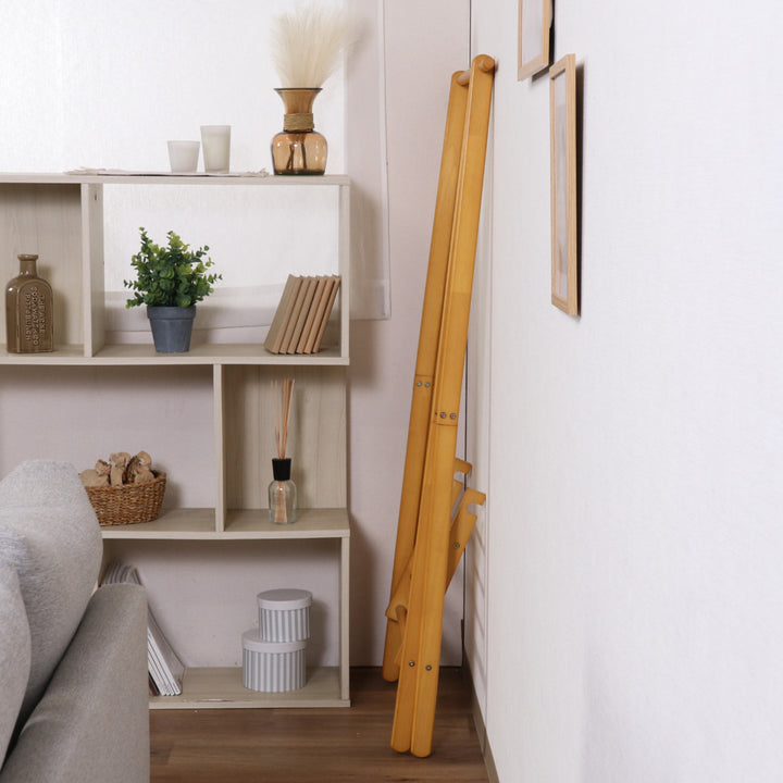 ハンガーラック幅75cm折りたたみ式天然木