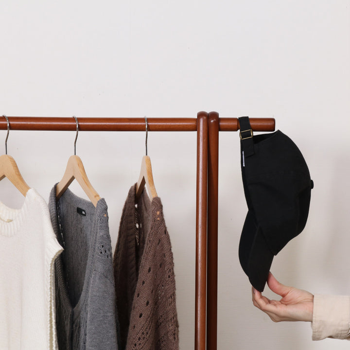 ハンガーラック幅75cm折りたたみ式天然木