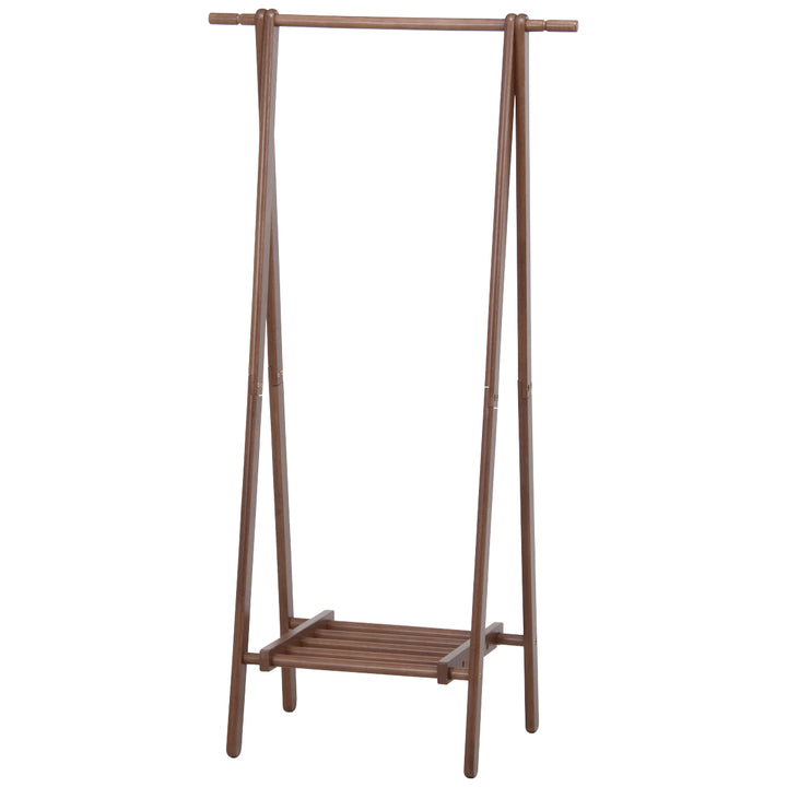 ハンガーラック幅75cm折りたたみ式天然木