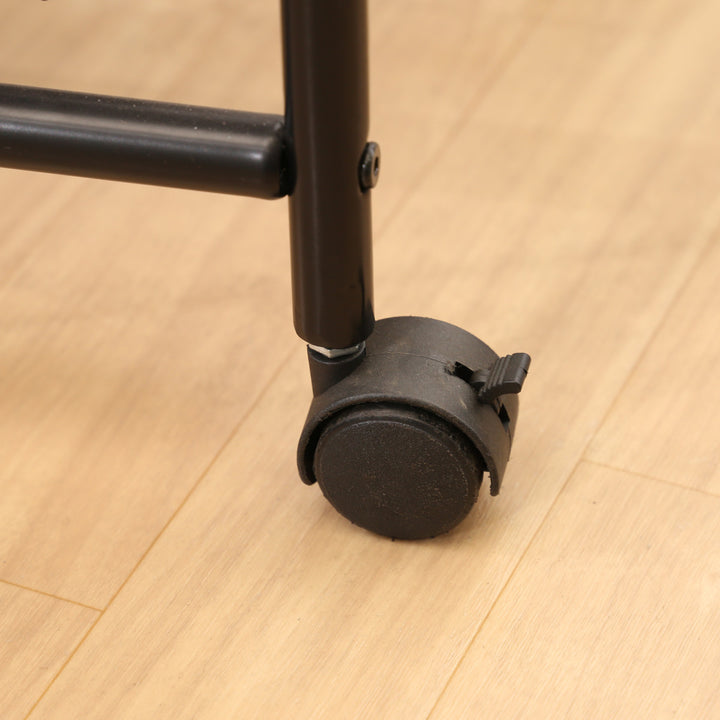 キッチンワゴン幅56cmスチールフレームスライドカゴ付