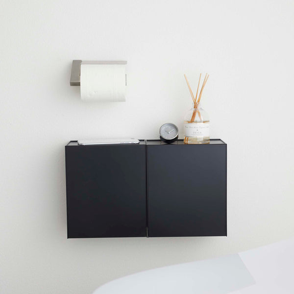 山崎実業towerウォールトイレポット＆収納ケースタワー