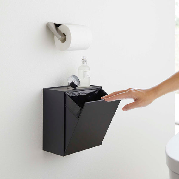 山崎実業towerウォールトイレポット＆収納ケースタワー