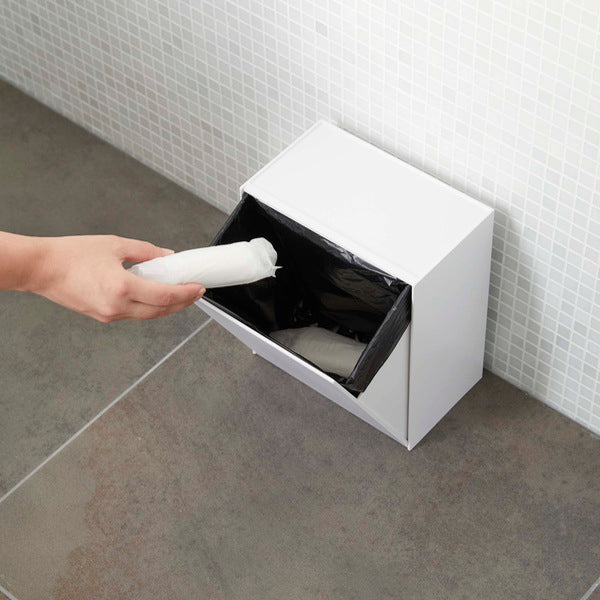 山崎実業towerウォールトイレポット＆収納ケースタワー