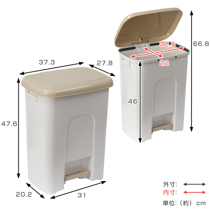 ゴミ箱25Lペダルペール