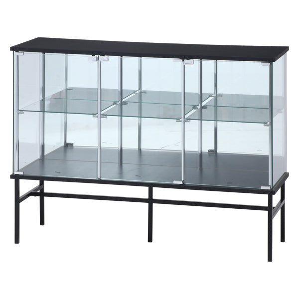 コレクションボード幅120cm2段背面ミラーワイドタイプ脚付き