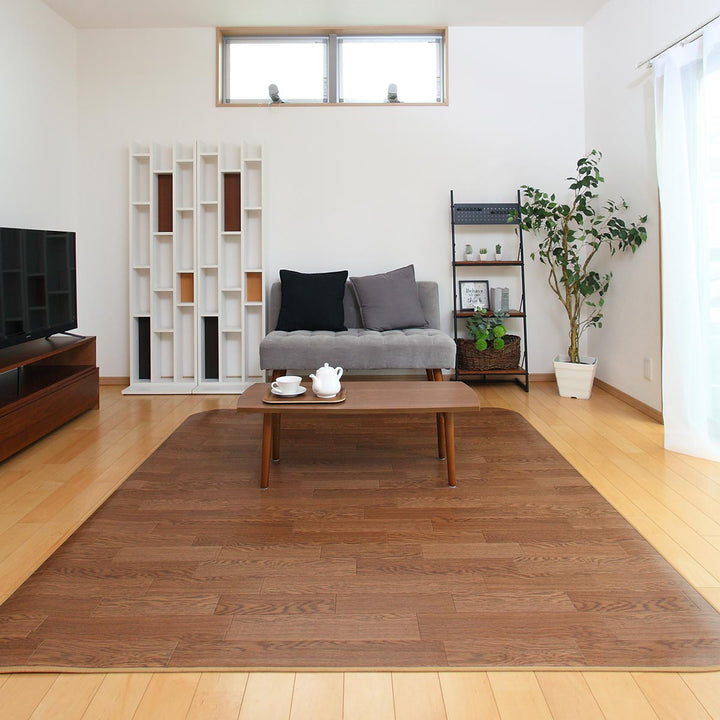 ラグ120×230cmラグマットダイニングラグオーク既製サイズ