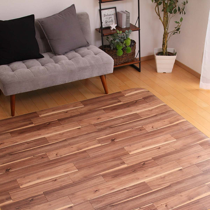 ラグ182×230cmラグマットダイニングラグアカシア既製サイズ