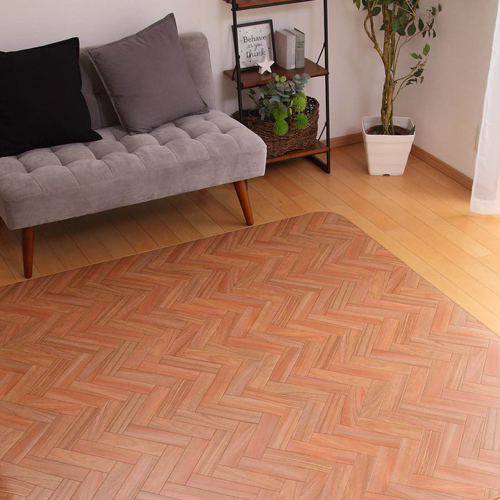 ラグ182×300cmラグマットダイニングラグヘリンボン既製サイズ