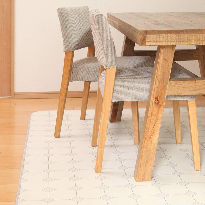 ラグ182×230cmラグマットダイニングラグオクタゴンドット既製サイズ