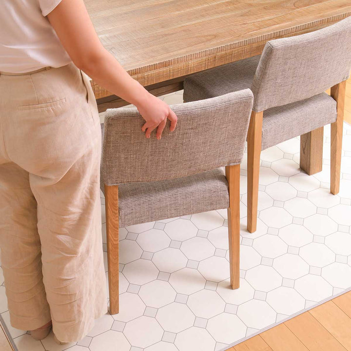 ラグ182×300cmラグマットダイニングラグオクタゴンドット既製サイズ