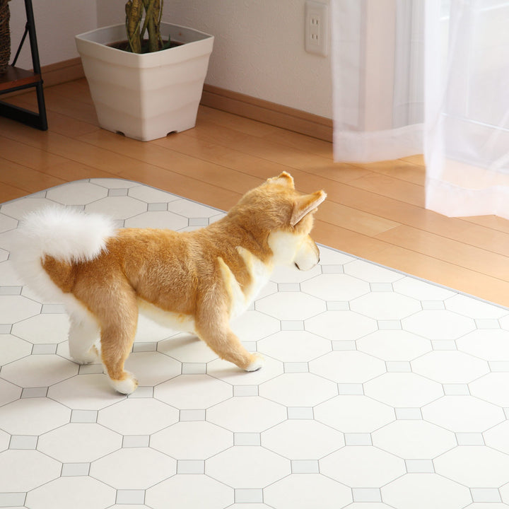 ラグ182×300cmラグマットダイニングラグオクタゴンドット既製サイズ