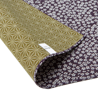 風呂敷 ランチクロス お弁当 50cm 中巾 綿有職小紋両面ふろしき 小桜 麻葉