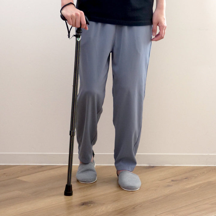杖伸縮かるがもオム男性おしゃれ軽量プレゼント