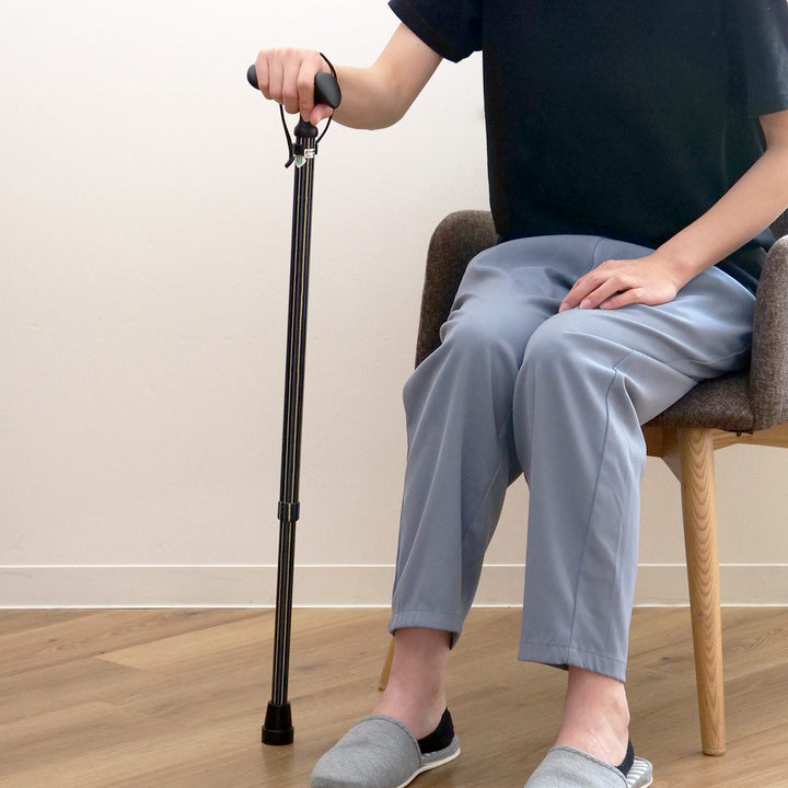 杖伸縮かるがもオム男性おしゃれ軽量プレゼント