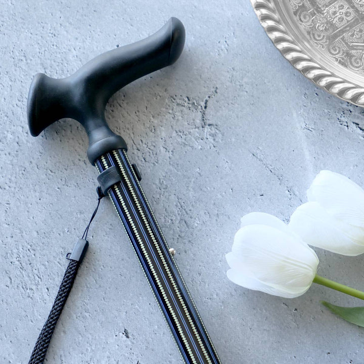 杖伸縮かるがもオム男性おしゃれ軽量プレゼント