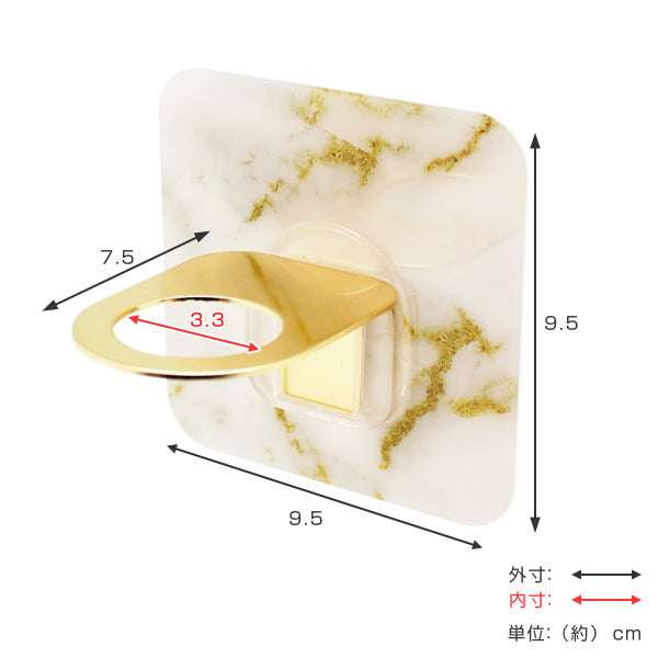 ディスペンサーホルダーオテルマーブルソープボトルホルダー吸着洗面洗面所