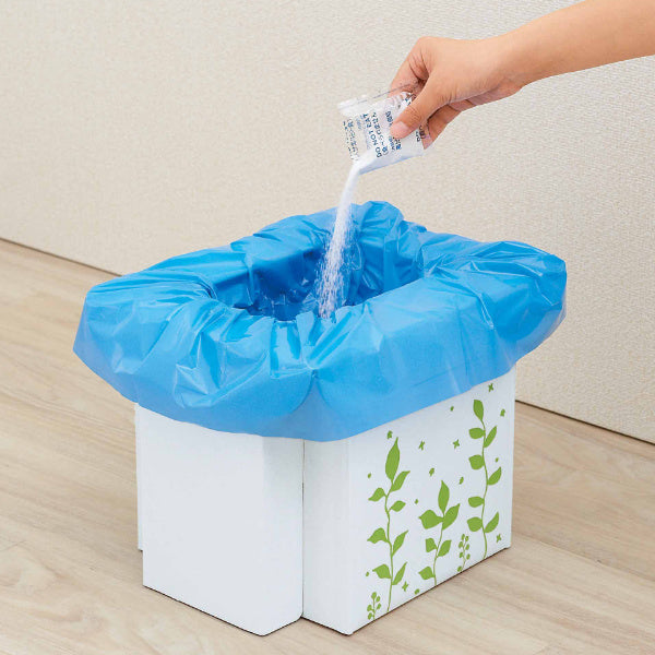 簡易トイレ緊急用組立て式トイレ非常用防災凝固剤組立耐荷重100kg