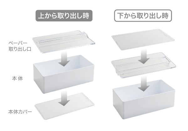 ペーパータオルホルダーマグネット2wayホワイト