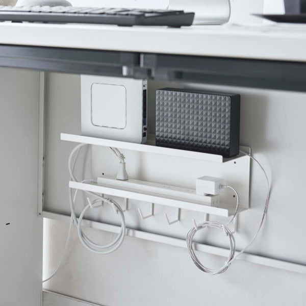 山崎実業smartマグネットケーブル＆ルーター収納ラックスマート