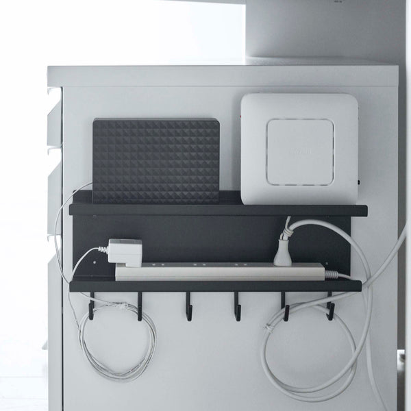 山崎実業smartマグネットケーブル＆ルーター収納ラックスマート