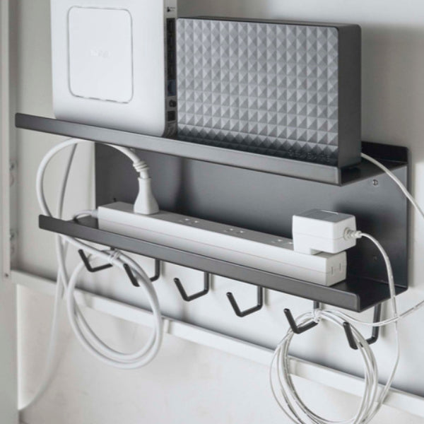 山崎実業smartマグネットケーブル＆ルーター収納ラックスマート