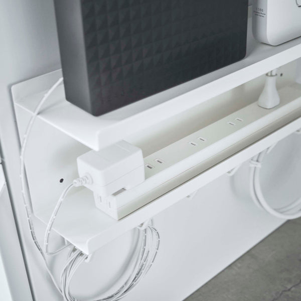 山崎実業smartマグネットケーブル＆ルーター収納ラックスマート