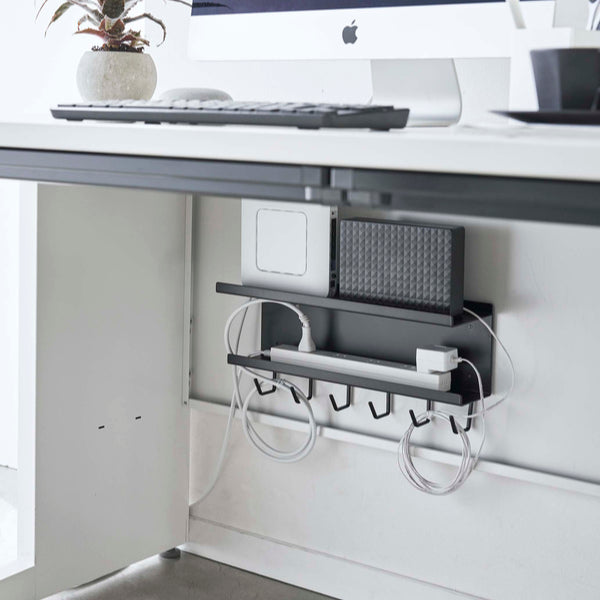 山崎実業smartマグネットケーブル＆ルーター収納ラックスマート