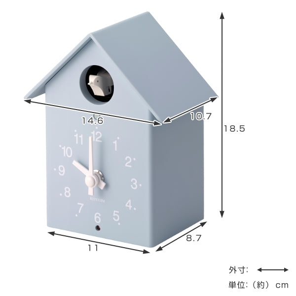 鳩時計ふいごカッコー置き時計掛け時計夜間停止機能北欧おしゃれ