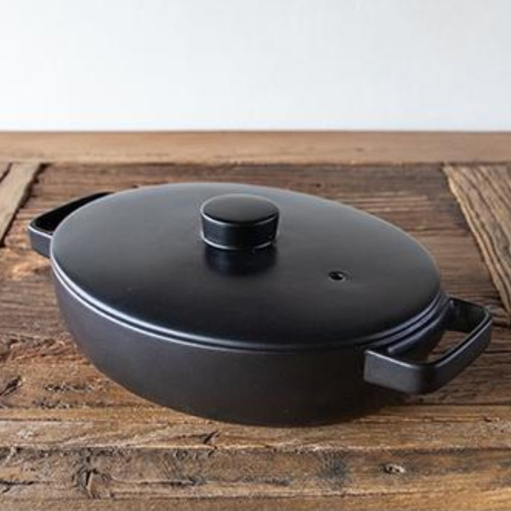 土鍋2L直火専用TOTEトートクレイポットオーバルM