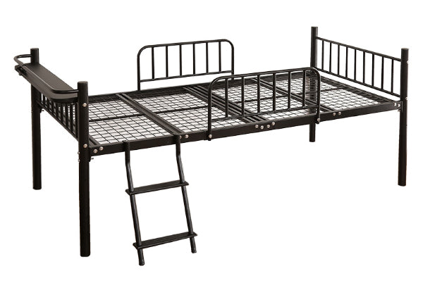 ロフトベッド宮付き高さ調節ミドルハイタイプベッドパイプベッドコンセント付