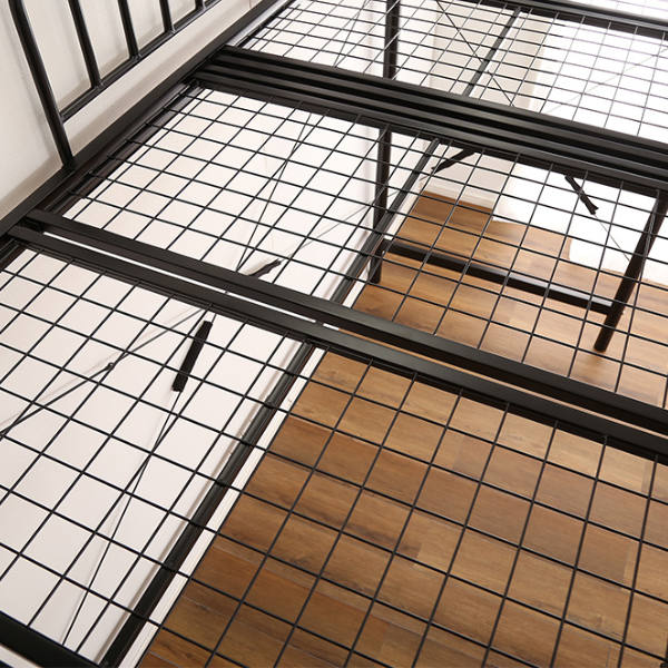 ロフトベッド宮付き高さ調節ミドルハイタイプベッドパイプベッドコンセント付