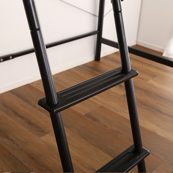 ロフトベッド宮付き高さ調節ミドルハイタイプベッドパイプベッドコンセント付