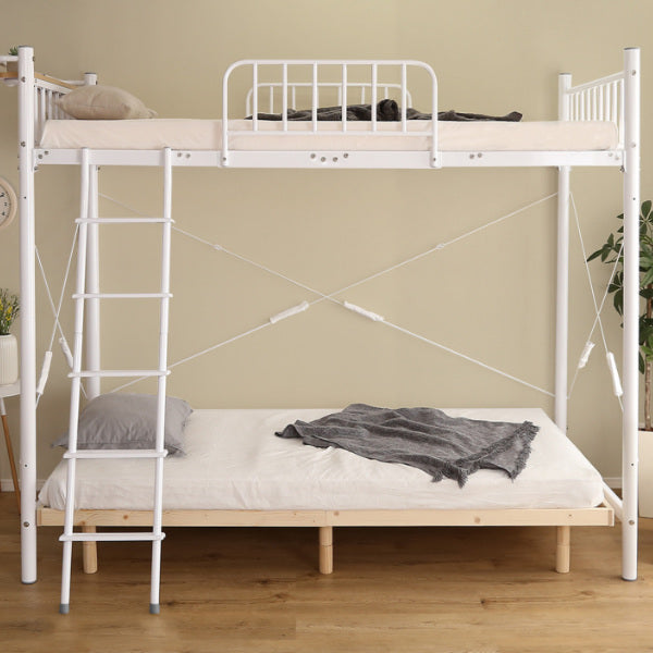 ロフトベッド宮付き高さ調節ミドルハイタイプベッドパイプベッドコンセント付