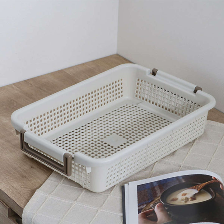 バスケットMS幅28×奥行43×高さ9.5cmスタッキング