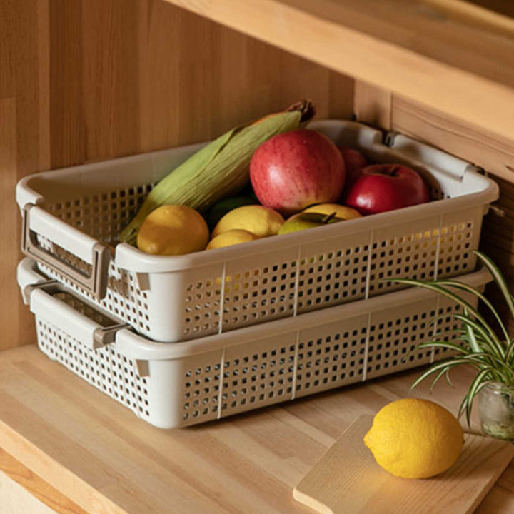 バスケットMS幅28×奥行43×高さ9.5cmスタッキング