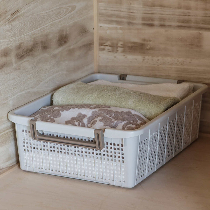 バスケットLS幅37.6×奥行54×高さ16cmスタッキング