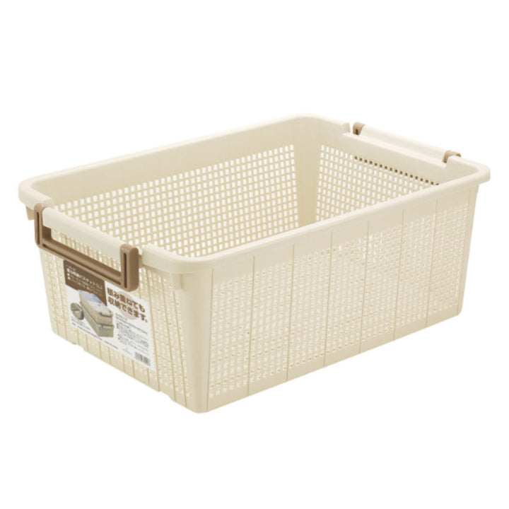 バスケットL幅37.6×奥行54×高さ21cmスタッキング