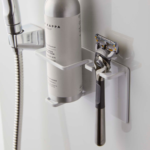 山崎実業towerマグネットバスルームシェーバーフォーム＆シェーバーホルダータワー