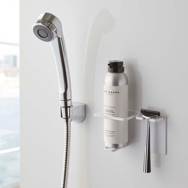 山崎実業towerマグネットバスルームシェーバーフォーム＆シェーバーホルダータワー