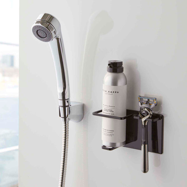 山崎実業towerマグネットバスルームシェーバーフォーム＆シェーバーホルダータワー